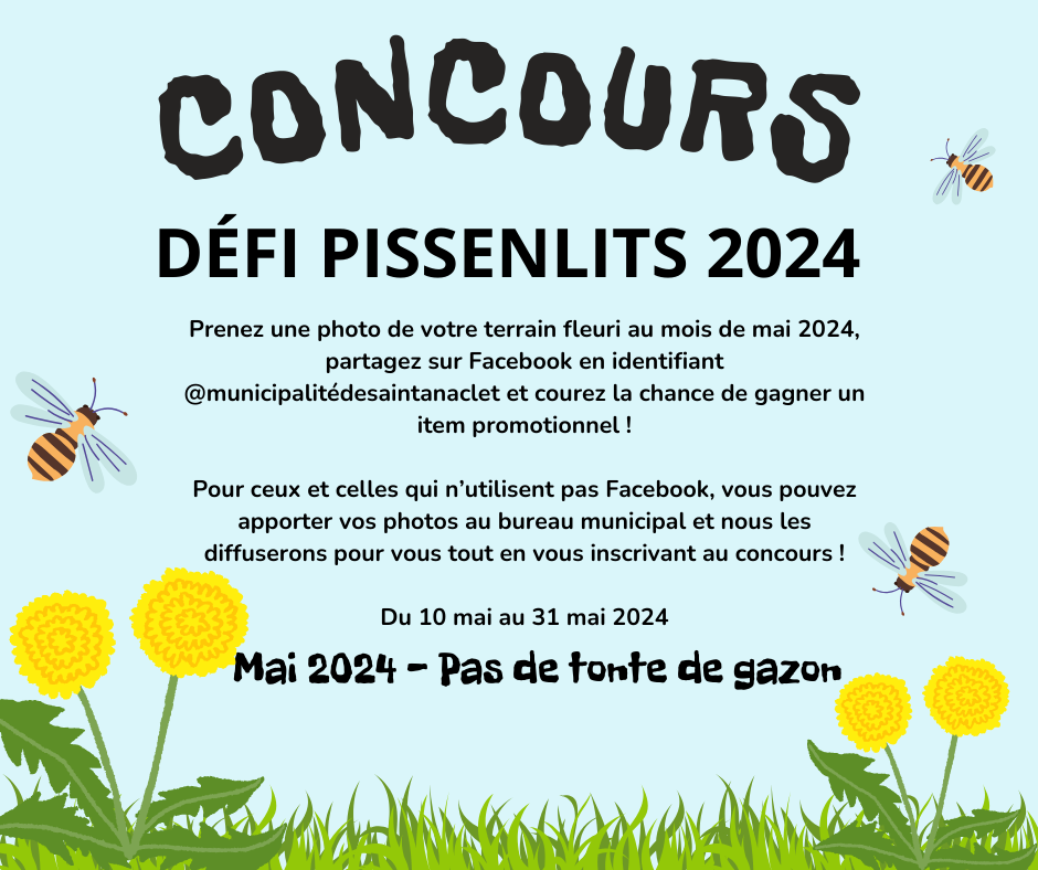 Concours Défi pissenlits