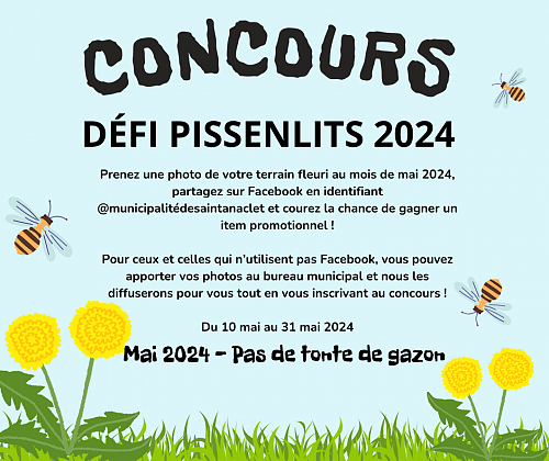 Concours Défi pissenlits